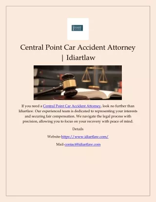 Central Point Car Accident Attorney