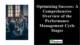 Performance Management Cycle Stages