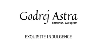 Godrej Astra Sector 54 Gurgaon PDF