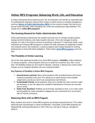 Online MPA Programs_ Balancing Work, Life, and Education