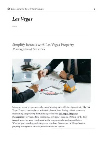 Simplify Rentals with Las Vegas Property Management Services