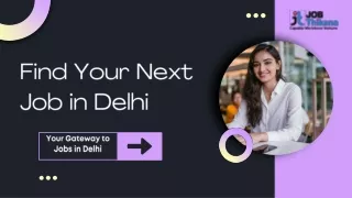 Find Your Next Job in Delhi