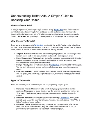 Understanding Twitter Ads: A Simple Guide to Boosting Your Reach