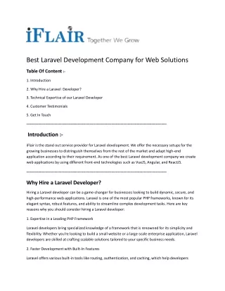 Best Laravel Development Company for Web Solutions (1)
