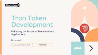 Tron token development Unlocking the Future of Decentralized Applications