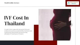 IVF Cost In Thailand | World Fertility Services