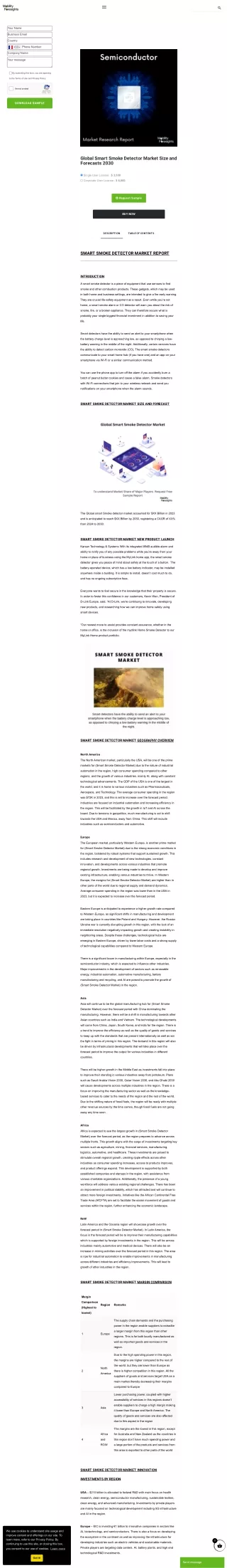 Global Smart Smoke Detector Market Trends 2030