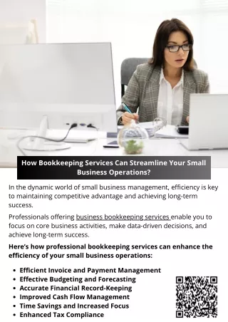 How Bookkeeping Services Can Streamline Your Small Business Operations?