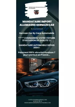 mandataire voiture allemagne