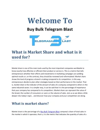 Buy Bulk Telegram Blast