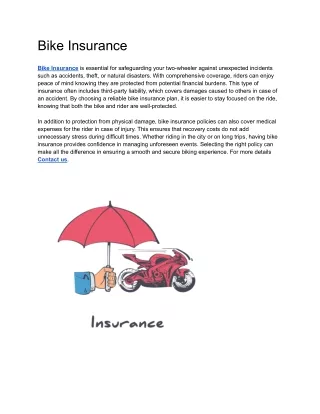 Bike Insurance