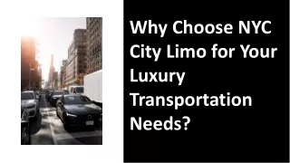 NYC City Limo | 16/10/2024