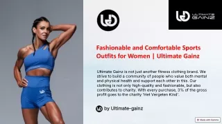Fashionable and Comfortable Sports Outfits for Women | Ultimate Gainz