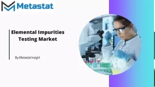 Elemental Impurities Testing Market