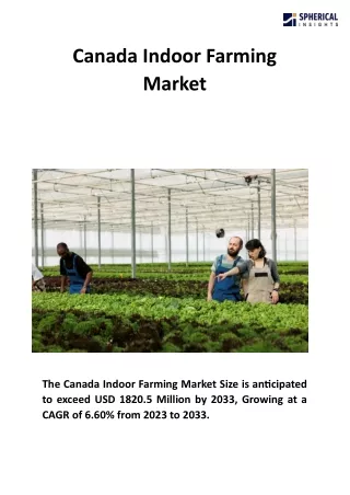 Canada Indoor Farming Market