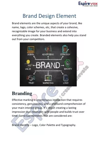 Brand Design Element | EspireVox