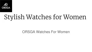 Stylish Watches for Women