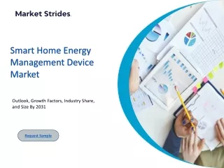 Smart Home Energy Management Device Market: Insights,Forecast to 2031