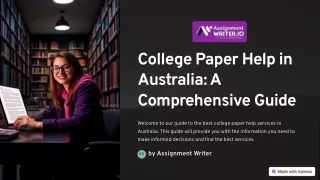 Best College Paper Help in Australia