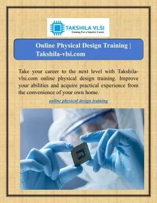 online physical design training