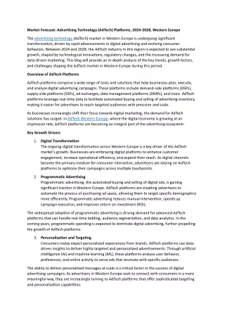 (AdTech) Platforms Western Europe