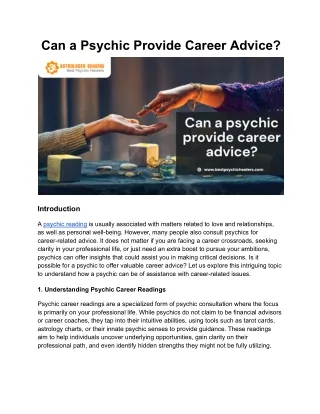 _Can a Psychic Provide Career Advice_