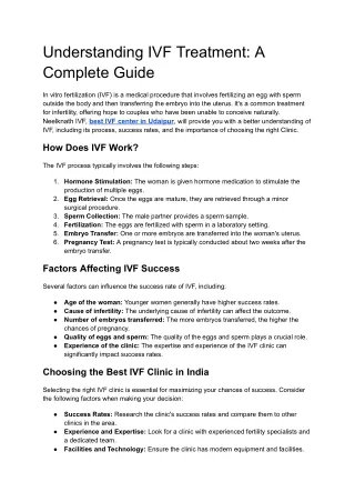 Understanding IVF Treatment_ A Complete Guide