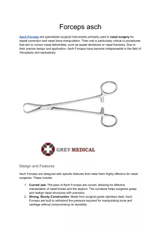 Forceps asch