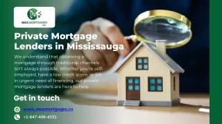 Private Mortgage Lenders in Mississauga