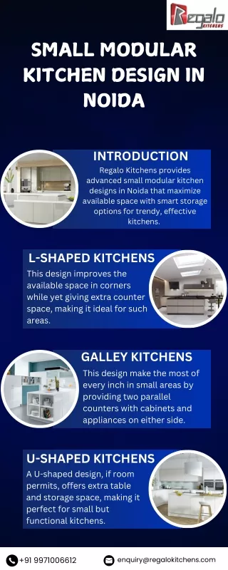 Small modular kitchen design in noida