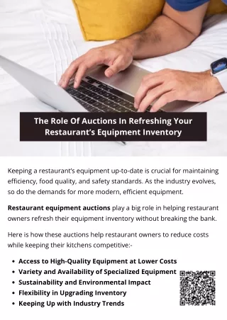 The Role Of Auctions In Refreshing Your Restaurant’s Equipment Inventory