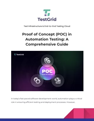 Proof of Concept (POC) in Automation Testing