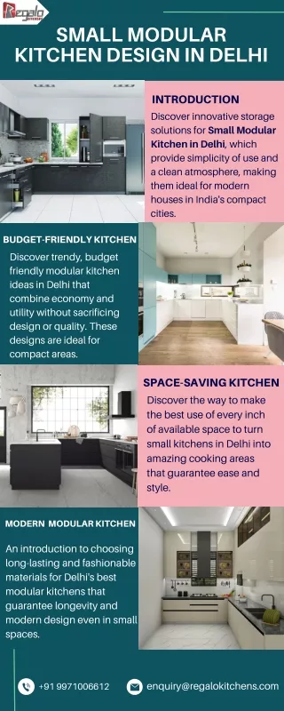 Small Modular Kitchen Design in Delhi