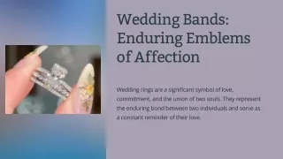 Wedding Bands Enduring Emblems of Affection