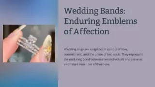 Wedding Bands Enduring Emblems of Affection
