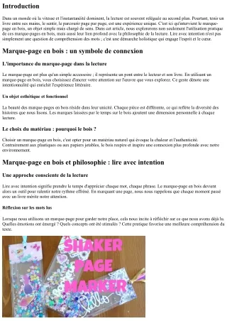 Marque-page en bois et philosophie : lire avec intention