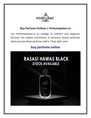 Buy Perfume Onlinee Perfumepalace.in