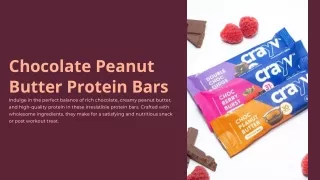 Chocolate Peanut Butter Protein Bars