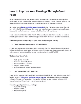 How to Improve Your Rankings Through Guest Posts (1)