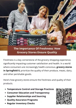 The Importance Of Freshness How Grocery Stores Ensure Quality