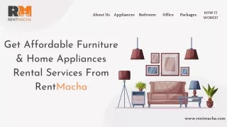 Get Affordable Furniture & Home Appliances Rental Services From RentMacha