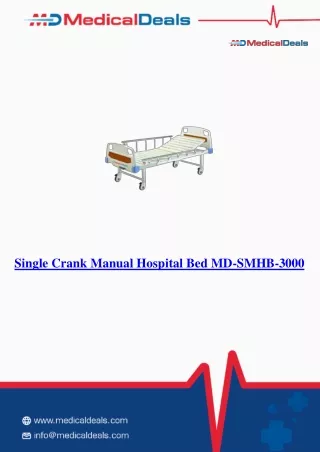 Single-Crank-Manual-Hospital-Bed-MD-SMHB-3000