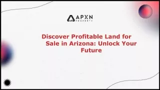 Discover Profitable Land for Sale in Arizona: Unlock Your Future