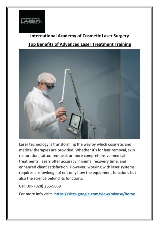 Get Advanced Laser Treatment Courses