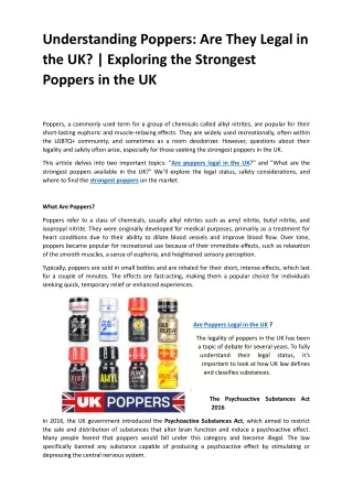 are poppers legal uk