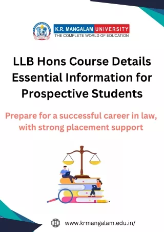 LLB Hons Course Details Essential Information for Prospective Students