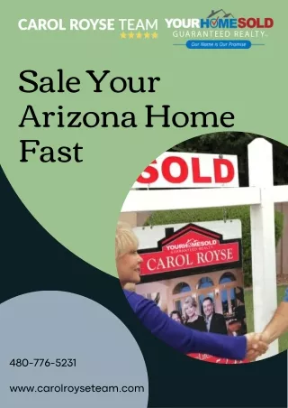 Sell Your Arizona Home Fast with the Carol Royse Team