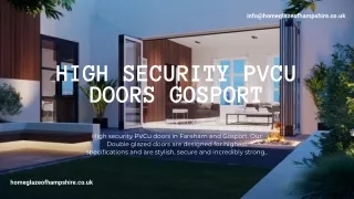 High security PVCu Doors Gosport, Fareham, and Hampshire