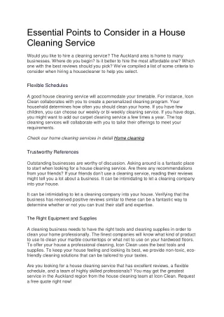 Professional House Cleaning Service