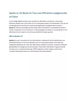 Apollo.io - De Beste AI-Tool voor Efficiënte Leadgeneratie en Sales (3)